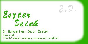 eszter deich business card